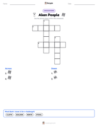 Akan People printable worksheet preview