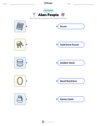 Akan People printable worksheet preview