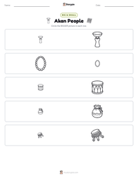 Akan People printable worksheet preview