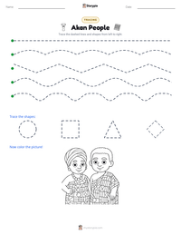 Akan People printable worksheet preview