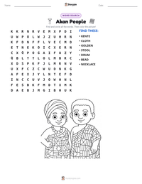 Akan People printable worksheet preview