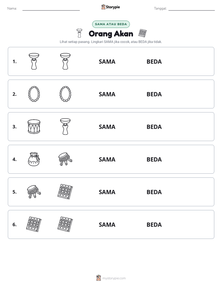 Sama atau Berbeda