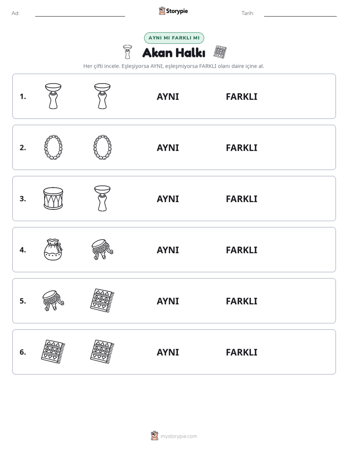 Aynı mı Farklı mı