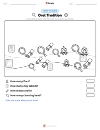 Oral Tradition printable worksheet preview