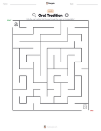 Oral Tradition printable worksheet preview