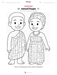 Ashanti People printable worksheet preview