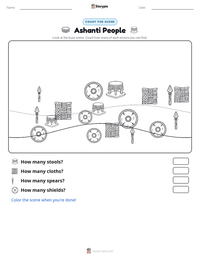 Ashanti People printable worksheet preview