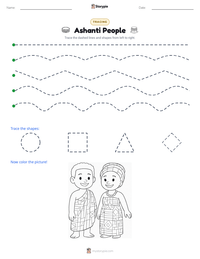 Ashanti People printable worksheet preview