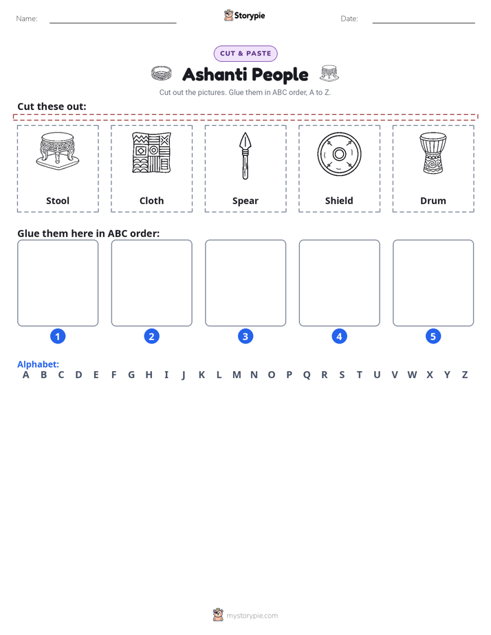 Cut & Paste Alphabet