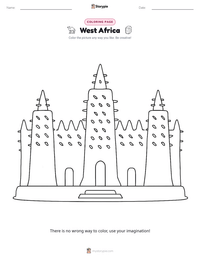 West Africa printable worksheet preview