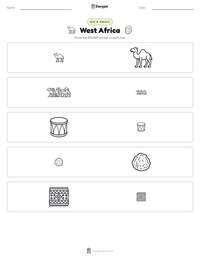 West Africa printable worksheet preview