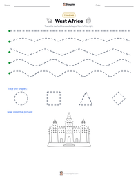 West Africa printable worksheet preview