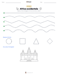 Anteprima della scheda stampabile di Africa occidentale