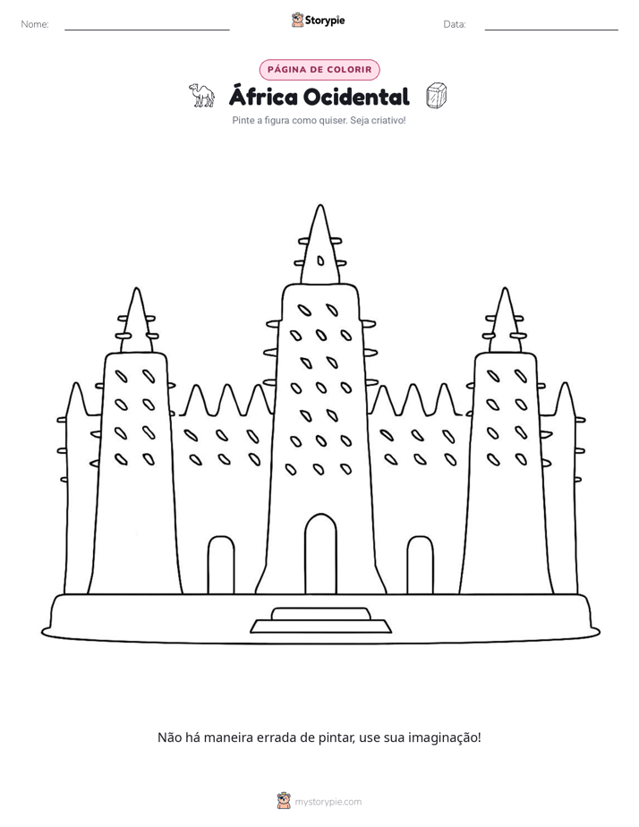 Página para colorir