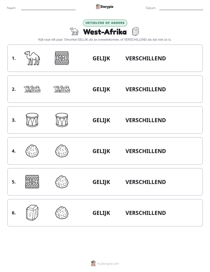 Zelfde of Verschillend