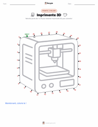 Aperçu de la feuille de travail imprimable Imprimante 3D