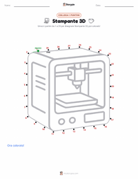 Anteprima della scheda stampabile di Stampante 3D