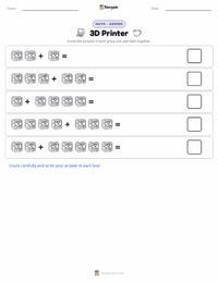 3D Printer printable worksheet preview