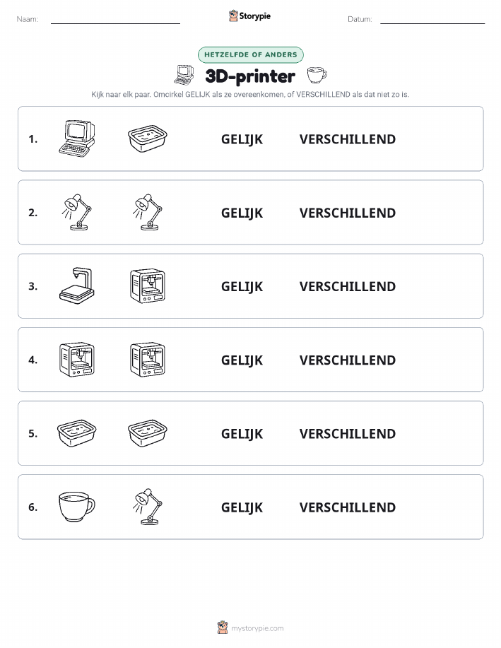 Zelfde of Verschillend