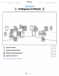 Anteprima della scheda stampabile di Intelligenza Artificiale