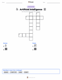 Artificial Intelligence printable worksheet preview