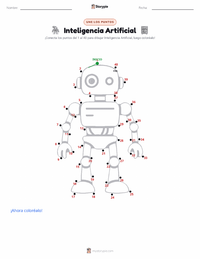 Vista previa de la hoja de trabajo imprimible de Inteligencia Artificial