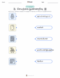 செயற்கை நுண்ணறிவு குழந்தைகளுக்கான அச்சிடக்கூடிய வேலைப்பதிவு