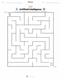 Artificial Intelligence printable worksheet preview