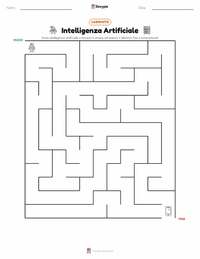 Anteprima della scheda stampabile di Intelligenza Artificiale