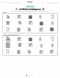 Artificial Intelligence printable worksheet preview