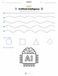 Artificial Intelligence printable worksheet preview