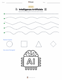 Anteprima della scheda stampabile di Intelligenza Artificiale