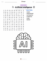 Artificial Intelligence printable worksheet preview