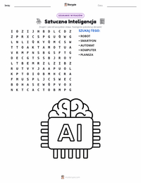 Podgląd drukowalnego arkusza ćwiczeń Sztuczna Inteligencja