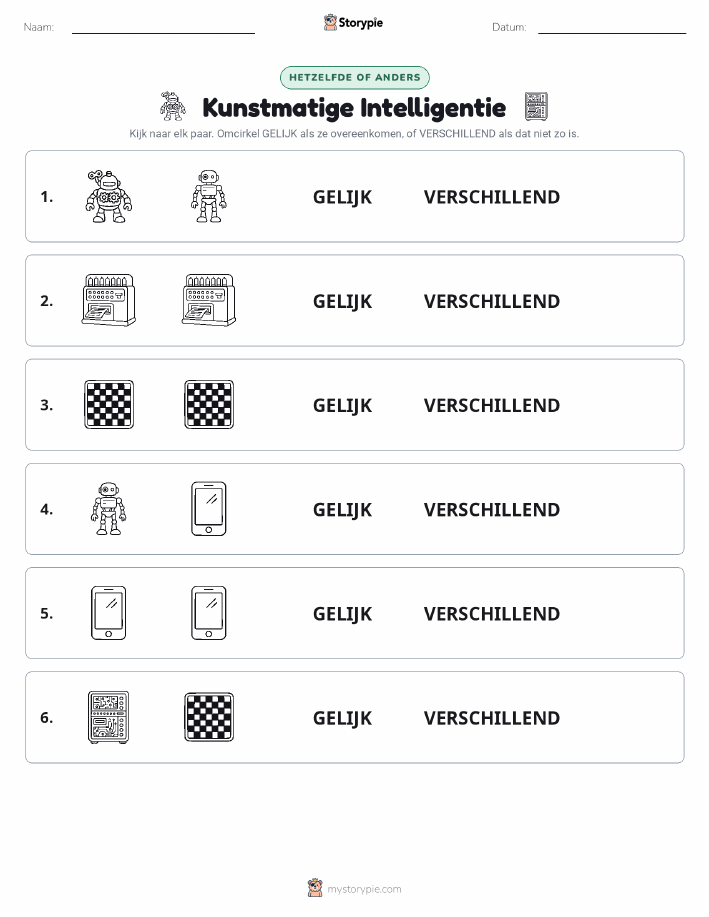 Zelfde of Verschillend