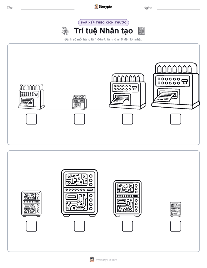 Thứ Tự Kích Thước