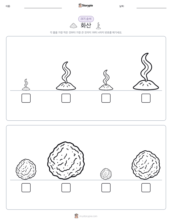 크기 순서