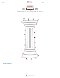 Pompeii printable worksheet preview