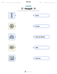 Pompeii printable worksheet preview