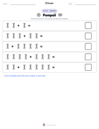 Pompeii printable worksheet preview