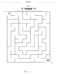 Pompeii printable worksheet preview