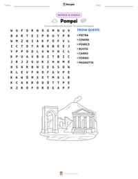 Anteprima della scheda stampabile di Pompei