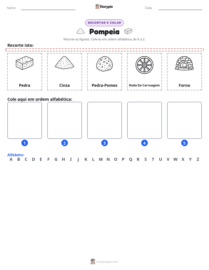 Recortar & Colar Alfabeto