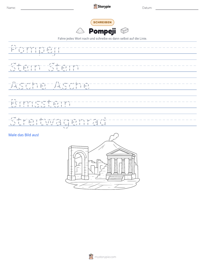 Schreibübung