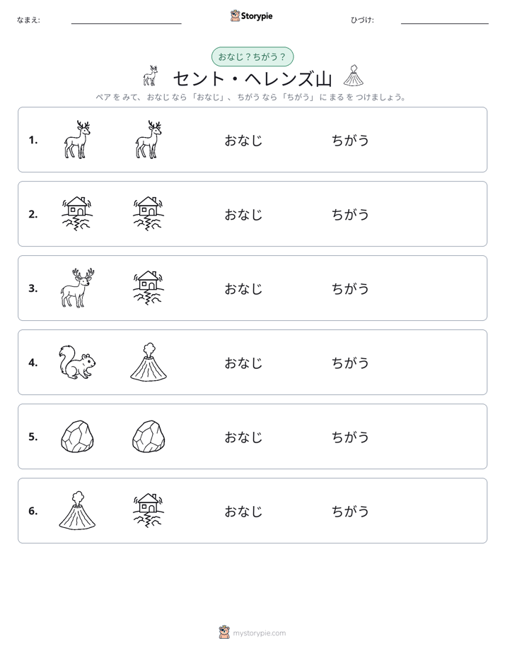 同じか違うか