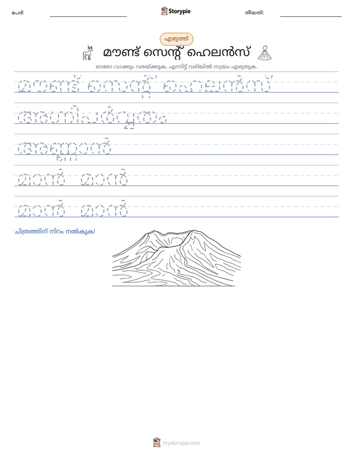 എഴുത്ത് പരിശീലനം