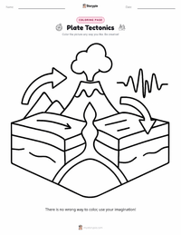 Plate Tectonics printable worksheet preview