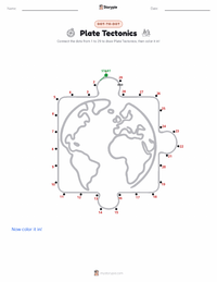 Plate Tectonics printable worksheet preview