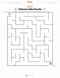 Anteprima della scheda stampabile di Tettonica delle Placche