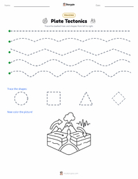 Plate Tectonics printable worksheet preview